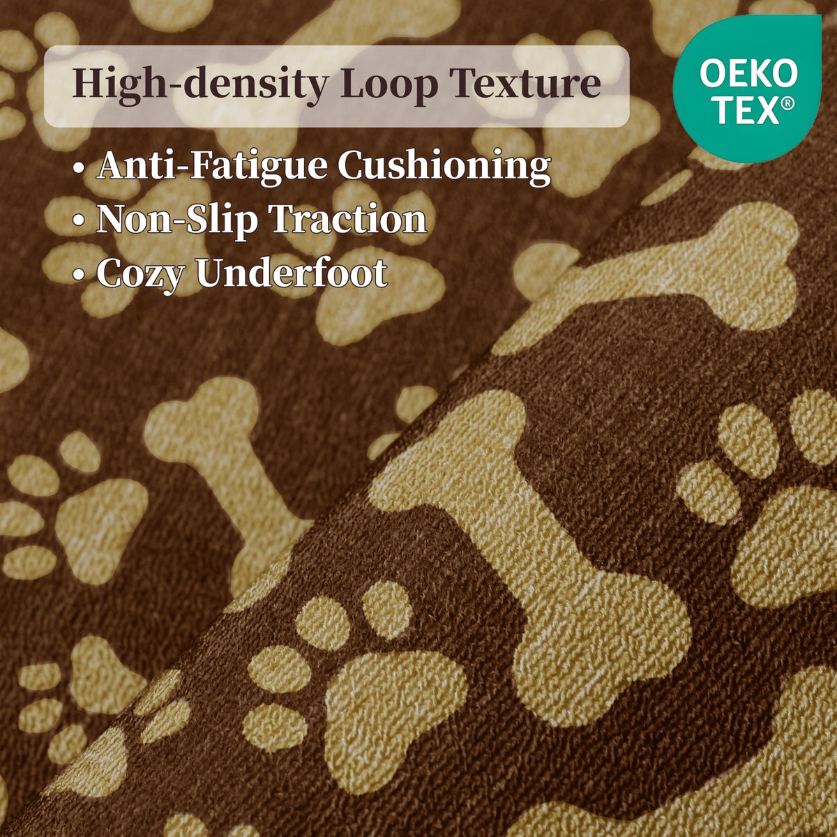 Waterproof 2x3 Small Rug (Paw Brown / 2' x 3' (Runner))