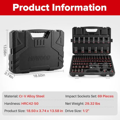 Drive Impact Socket Set