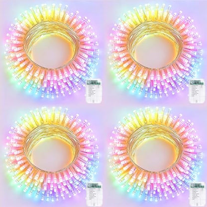 Clear Wire LED String Lights Indoor Christmas Lights Battery Powered