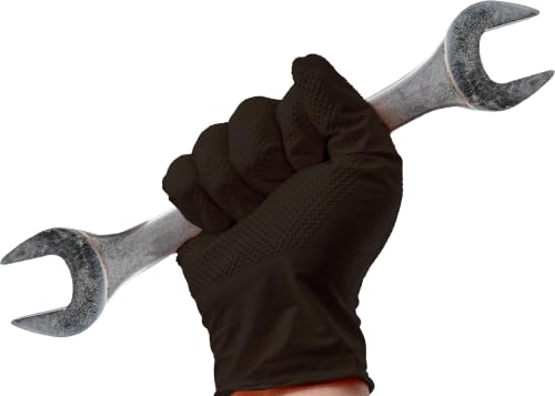 Nitrile Diamond Texture Gloves