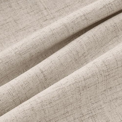 100% Blackout Linen Curtains 2 Panels Set for Bedroom Solid Luxury Decor Thermal Insulation Room Darkening Back Tab Rod Pocket Drapes for Living Room Nursery