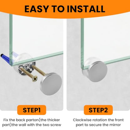 Round Mirror Clips for Wall Mounting
