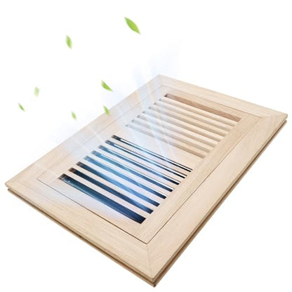 6x10 Inch Oak Floor Register (6x10 / White-1pcs)