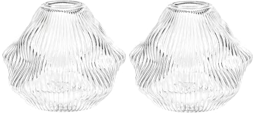 Spiral Stripes Glass Lamp Shade Small Art Blown Pendant Light Shades