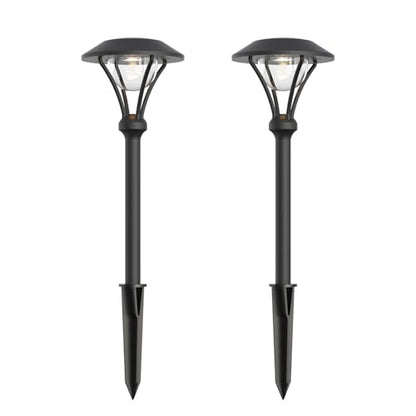 Pathway Lights Low Voltage Outdoor Landscape Lighting 1W 60 Lumen 3000K 12V AC Path Lights Warm White Light with Connector Spike Stake for Garden Yard Driveway Lawn