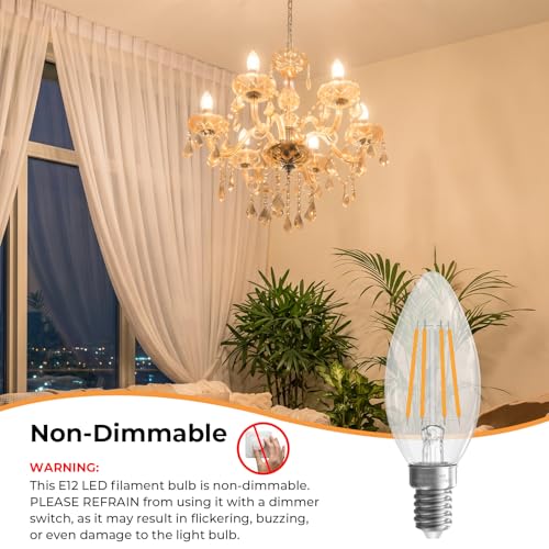 LED B10 Bulbs 40 Watt Equivalent