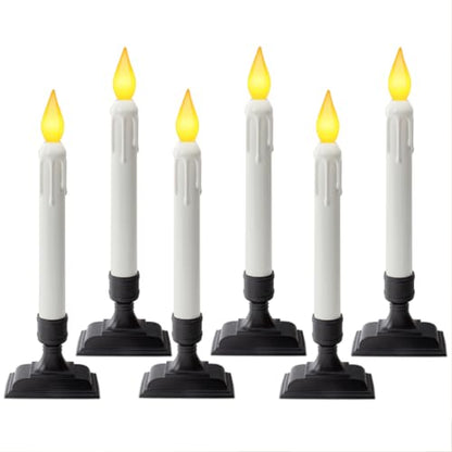 6 Pcs Sensor Dawn to Dusk Window Candles