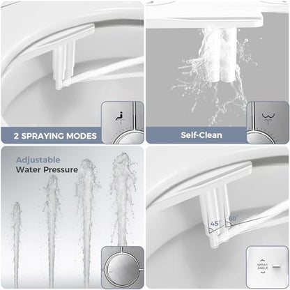 Bidet Attachment for Toilet Seat