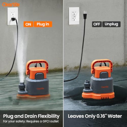 Submersible Utility Water Pump (1/3 HP Sump Pump)