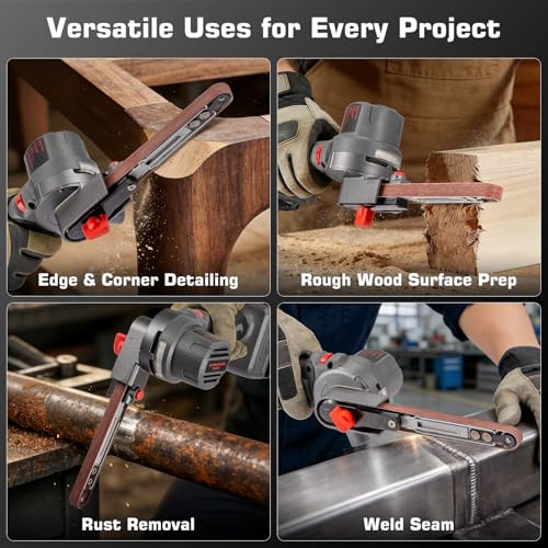 Brushless Cordless Detail Belt Sander Compatible with Milwaukee M18