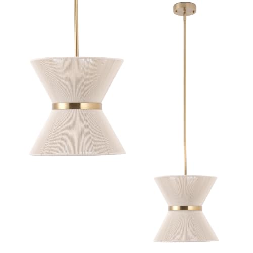 12.2” Rattan Pendant Light for Dining Room