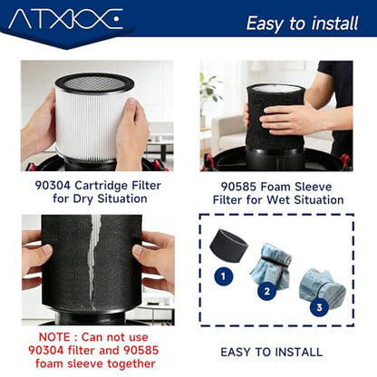 90304 Replacement Filters Fit for shopvac Filter 90304 90350 90333
