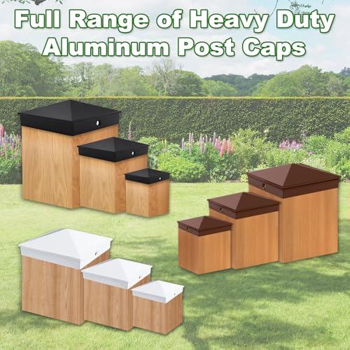 Heavy Duty Aluminum Pyramid Post Caps Cover
