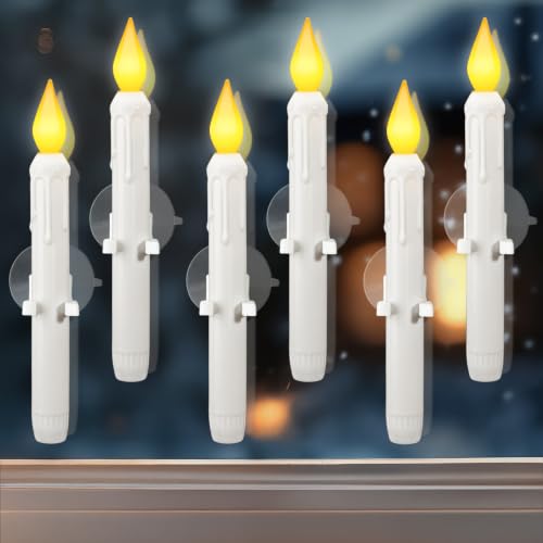 6 Pcs Sensor Dawn to Dusk Window Candles