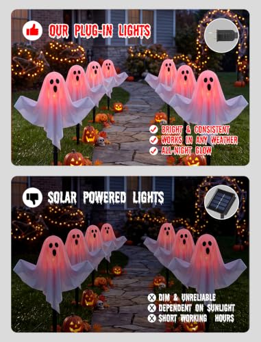 Halloween Ghost Pathway Lights Outdoor