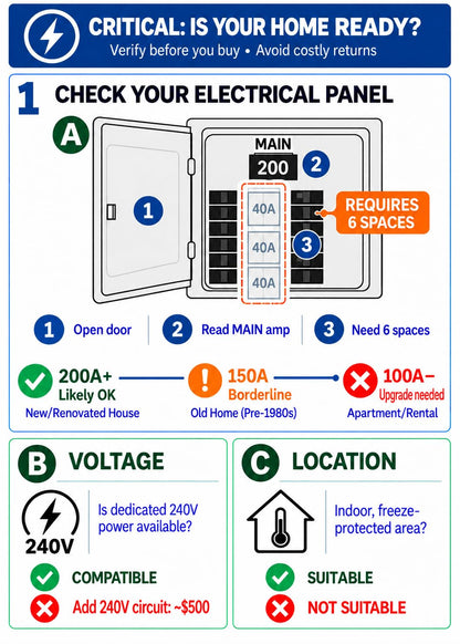 27kW Tankless Water Heater Electric