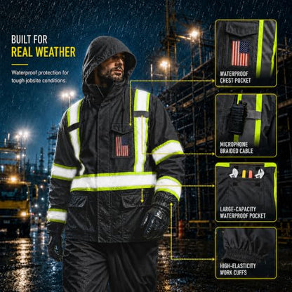 Hi Vis Rain Suits for Men