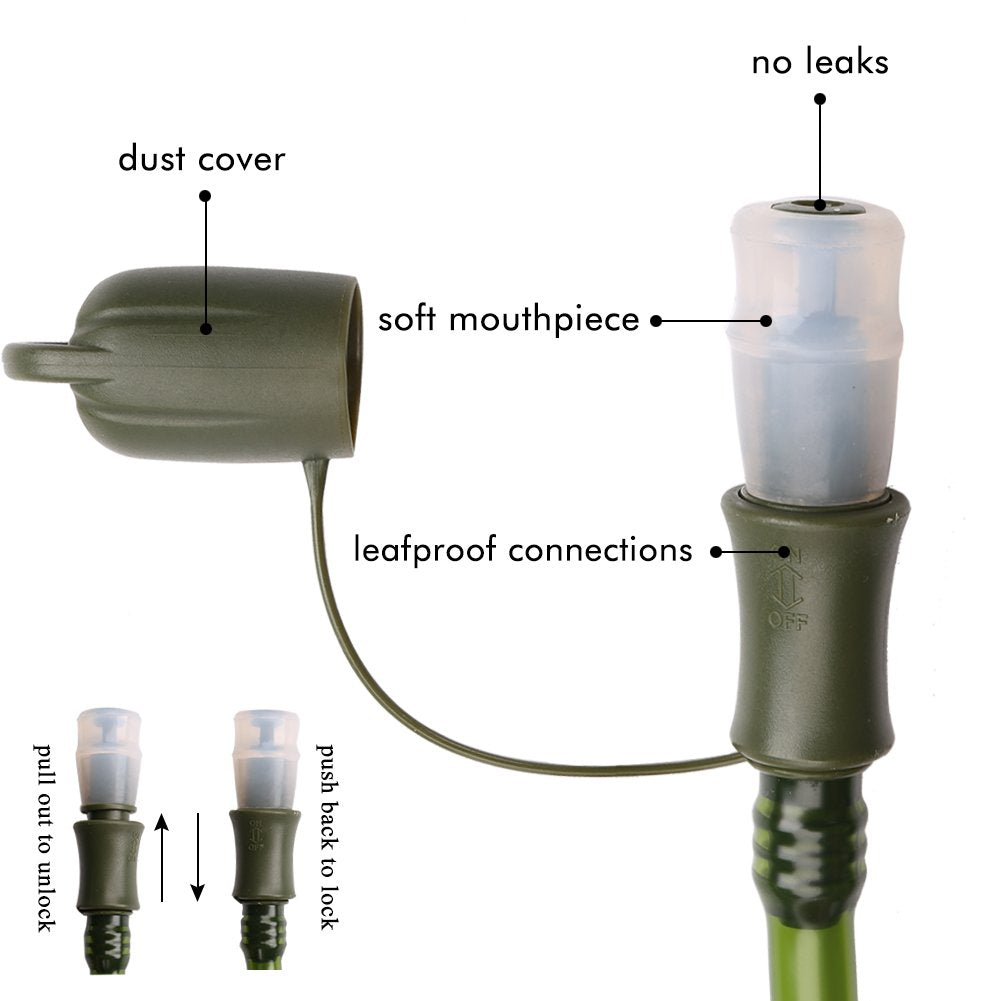 Hydration Bladder (1.5L-Water Bladder-Military Green)