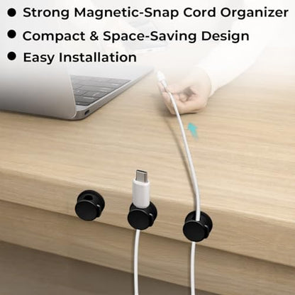 Cable Management Magnetic Snap Organizer 6
