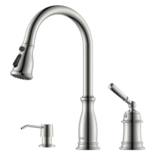 Kitchen Sink Faucet Stainless Steel with Sprayer 2
