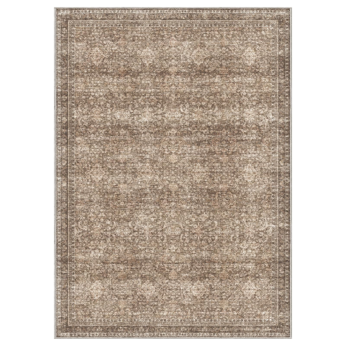 5x7 Area Rugs (Dark Brown / 5' x 7' (Rectangular))