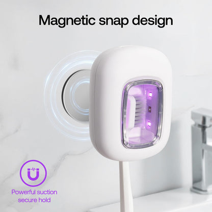UV Toothbrush Sanitizer Holder (White)