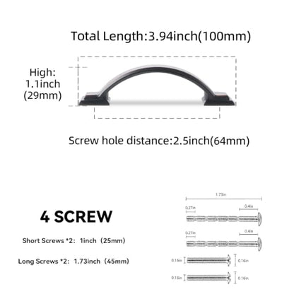 10 Pack 2.5 Inch (Oil Rubbed Bronze / 2.5'' Hole Center(64mm))