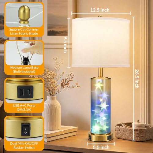 Modern Bedside Table Lamps with Color