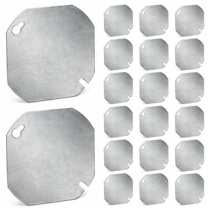 4" Octagon Blank Metal Box Covers (4" Octagon Flat)