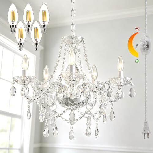 Plug in Crystal Chandelier