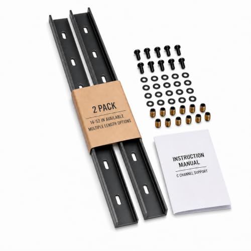 C Channel Steel Support Metal Support Bracing Hidden C Bracket for Table Top Live Edge Slab Woodworking