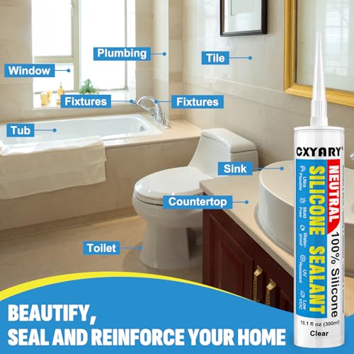 100% Waterproof Silicone Sealant Adhesive Caulking