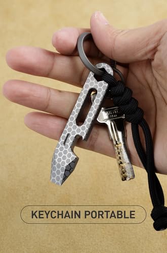 Titanium EDC Pry Bar with Bottle Opener