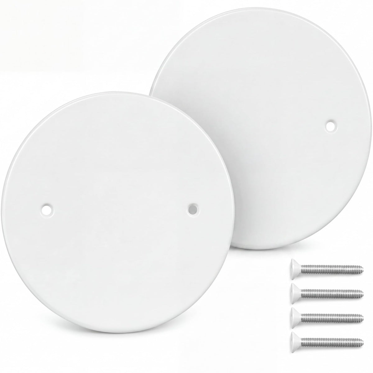 2 Pack 6.25 Inch Ceiling Cover Plate with 3.5" Mounting Hole Spacing