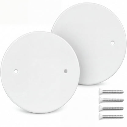2 Pack 6.25 Inch Ceiling Cover Plate with 3.5" Mounting Hole Spacing