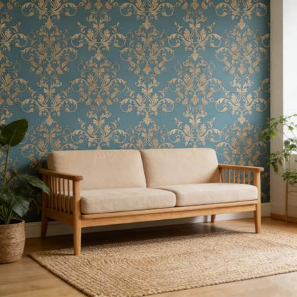 Vintage Damask Peel and Stick Wallpaper