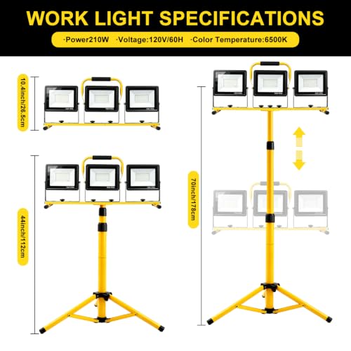 3x70W LED Work Light