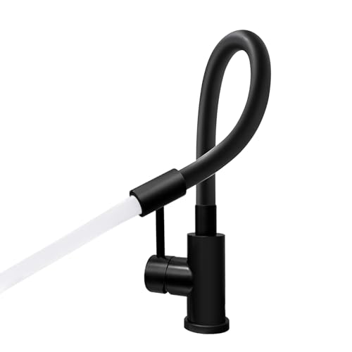 Kitchen Faucet Flexible Silicone Sprayer Single Handle Pull Down Kitchen Sink Faucet