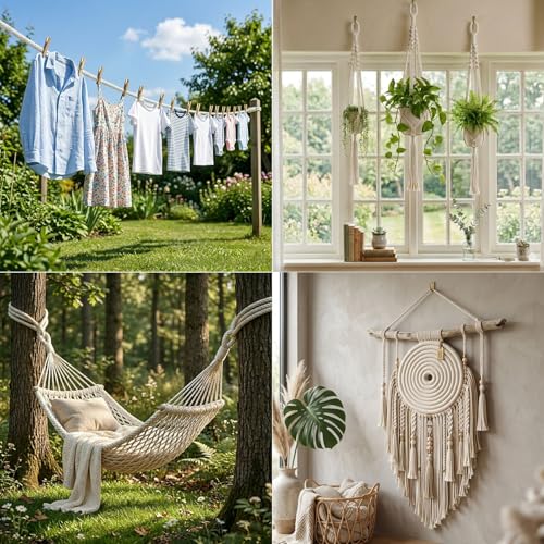 Cotton Rope Braided Natural Cotton Ropes for Woven Basket