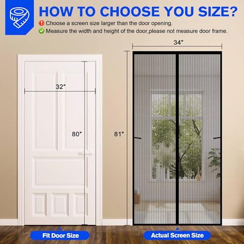 Magnetic Screen Door Mesh