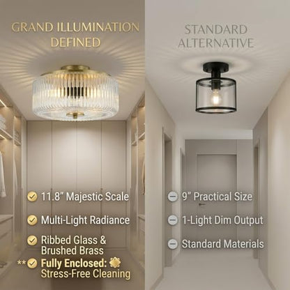 3 Light Flush Mount Ceiling Light