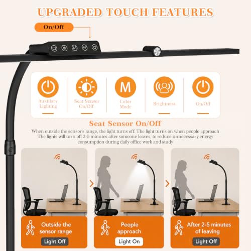 Desk Lamps for Home Office with Clamp