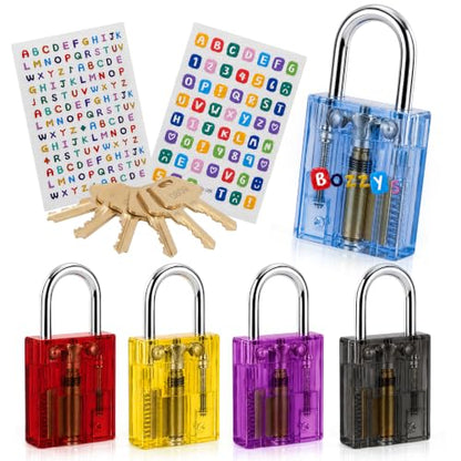 Transparent Padlock 5 (Transparent Lock-5 Colors)