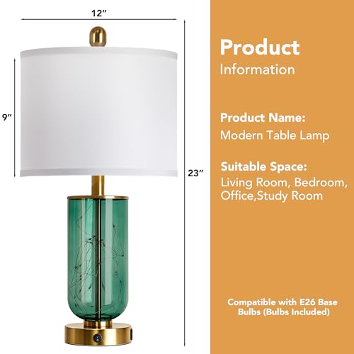 23" Bedside Table Lamps for Living Room