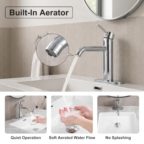 Bathroom Faucet (Polished Chrome)