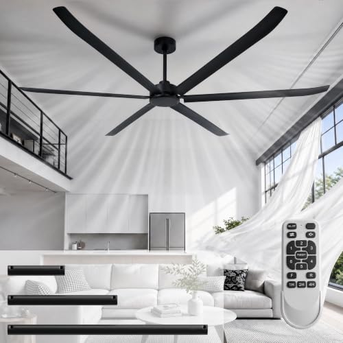 108 120 Inch Industrial Ceiling Fan No Light