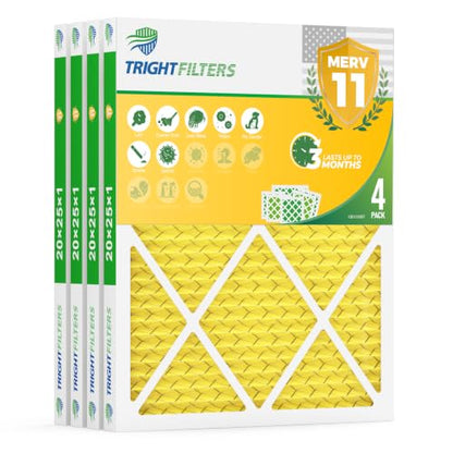 20x25x1 Air Filter 4 Pack