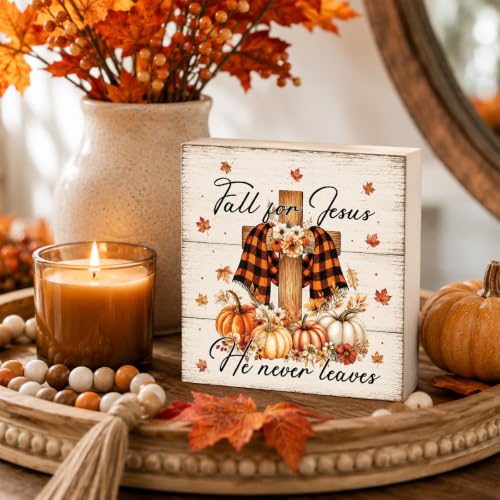Fall Decorations for Home Wood Sign Fall Decor Shelf Decor
