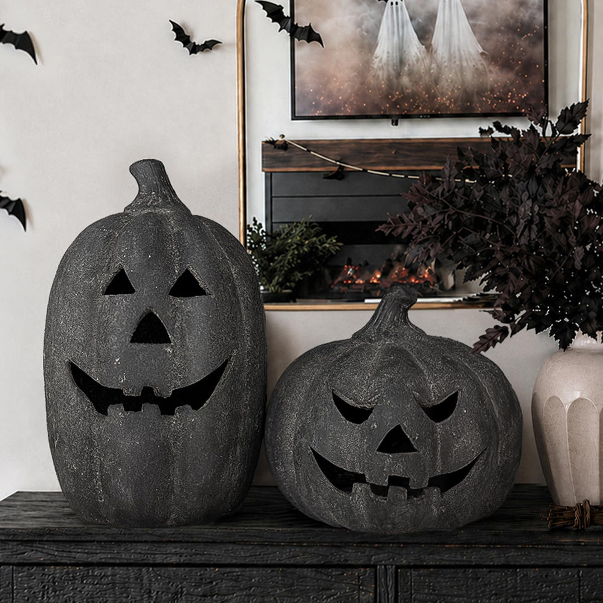 Halloween Decor (Black / Single — Medium(11" x 9.8"))