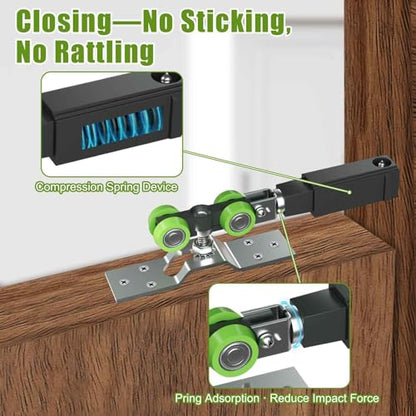 6FT 72In Sliding Pocket Door Track Kit